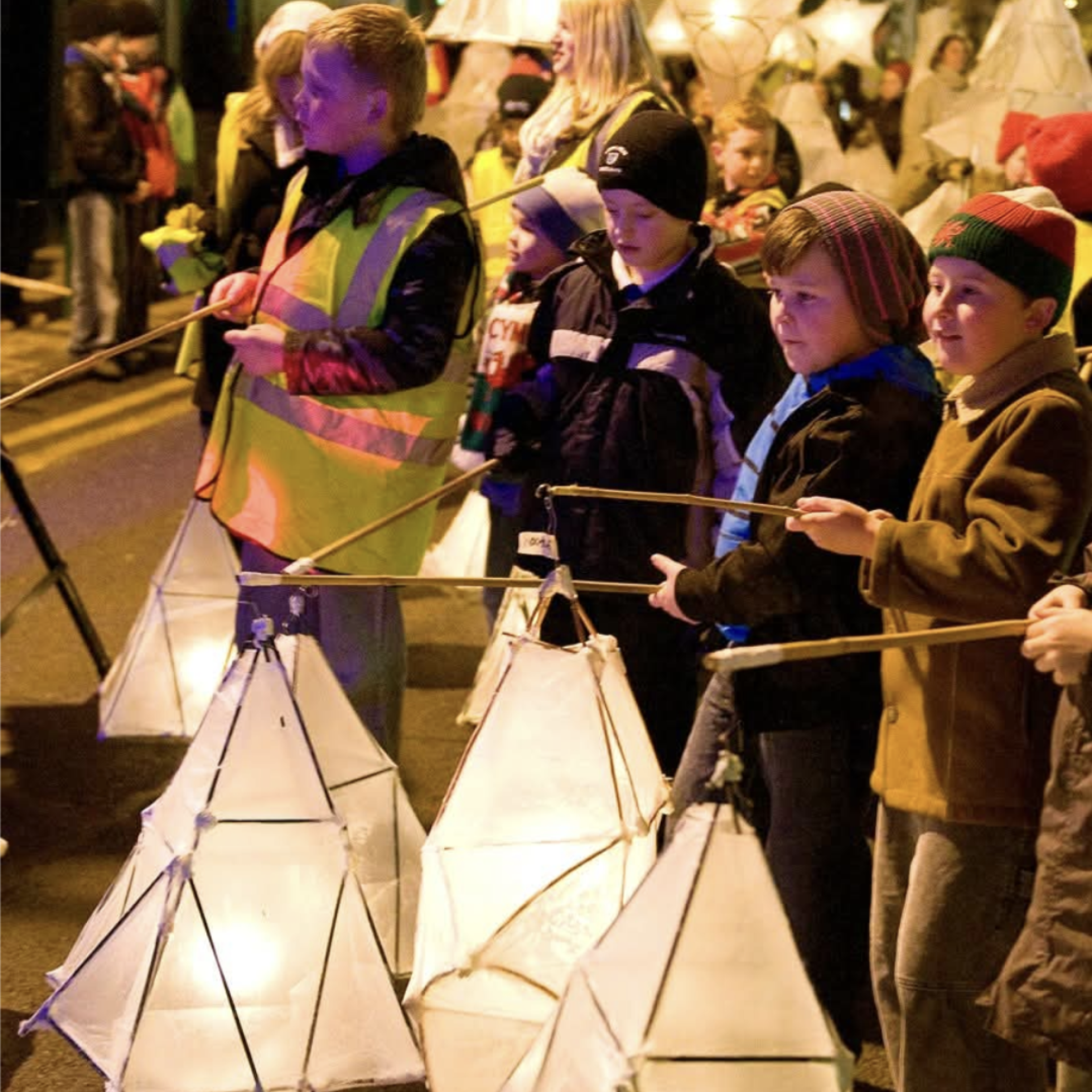 lantern parade at christmas